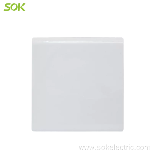 SOK 86x86mm Size Blank Plate White electric accessories